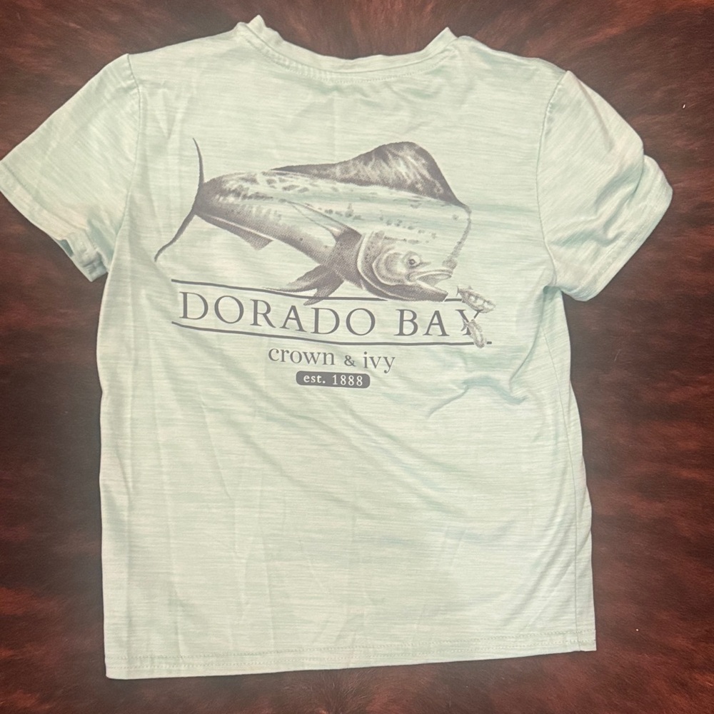 Crown & Ivy Kids Aqua Dorado Bay T-Shirt